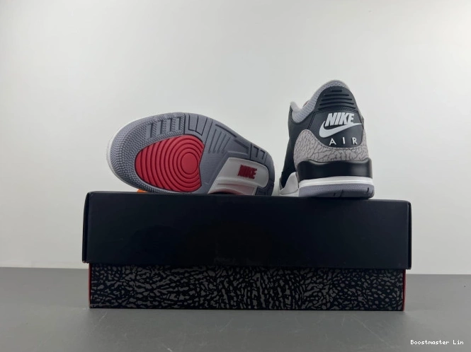 Boostmaster lin Black 3 Jordan Air DN3707-010 Cement 0804